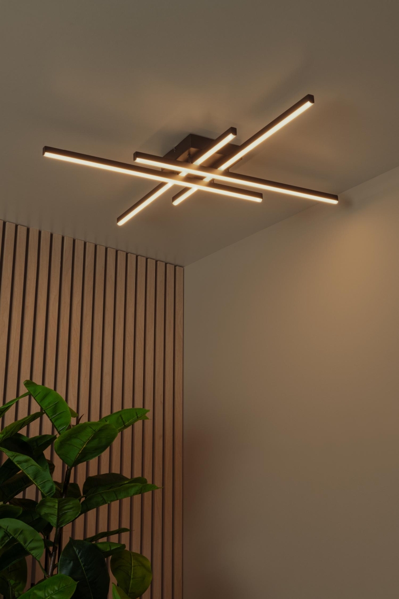 Lucide NOVAK - Flush ceiling light - LED Dim. - CCT - 1x42W 2700K/4000K - Black